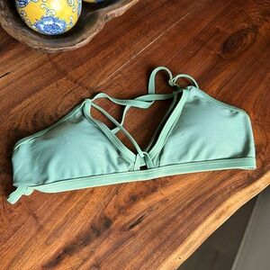 Olive green bikini top